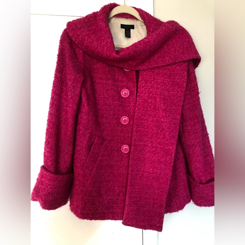 J. Crew Women's Coat Sz 4 Fuchsia